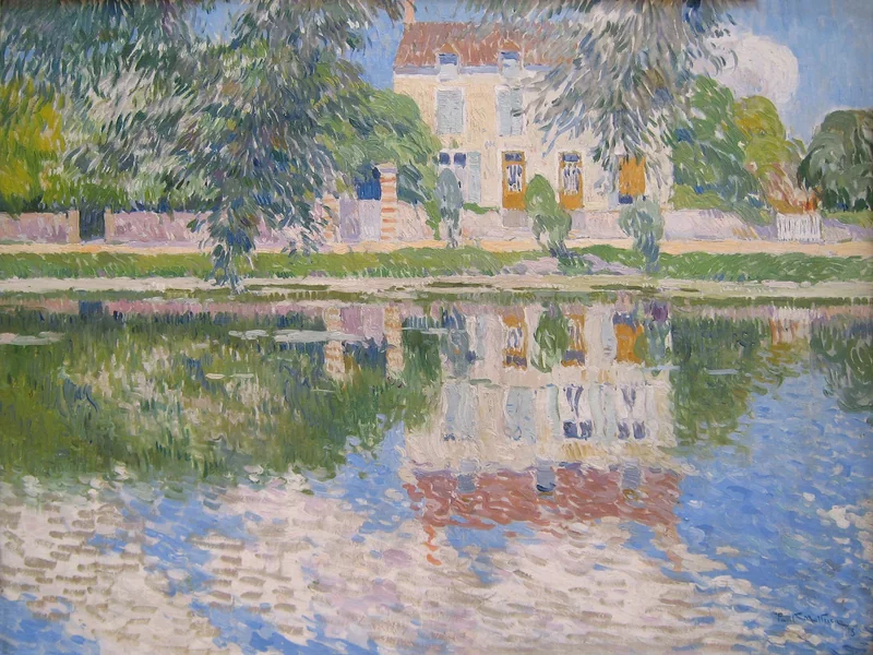 1872-Paul Mathieu - La casa vicino all'acqua
